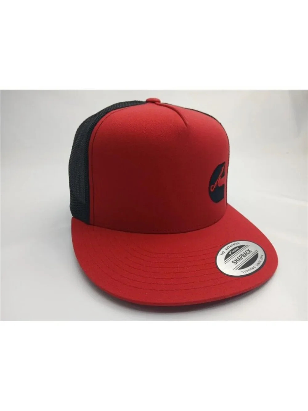 Retro Dodge Diesel Power Trucker Hat Red Black Yupoong Flat Bill Snapback Engine